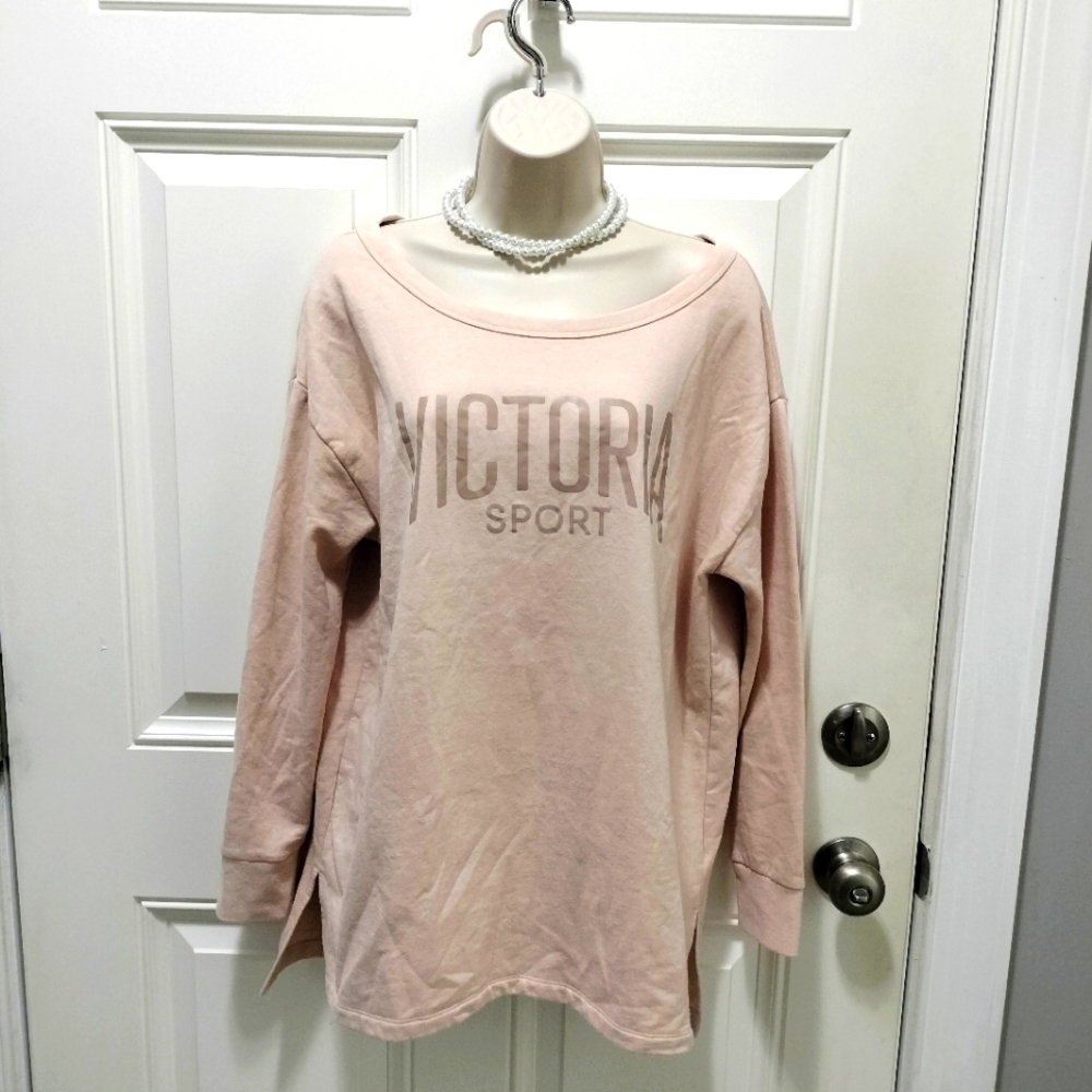 Victoria's Sport Tan Sweatshirt Size Medium